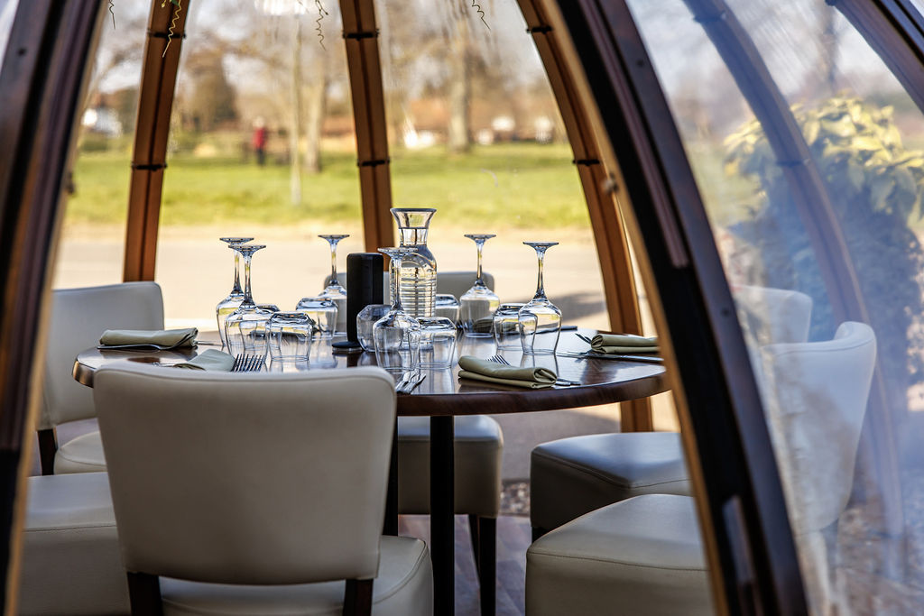 Dining Pods at The Cricketers